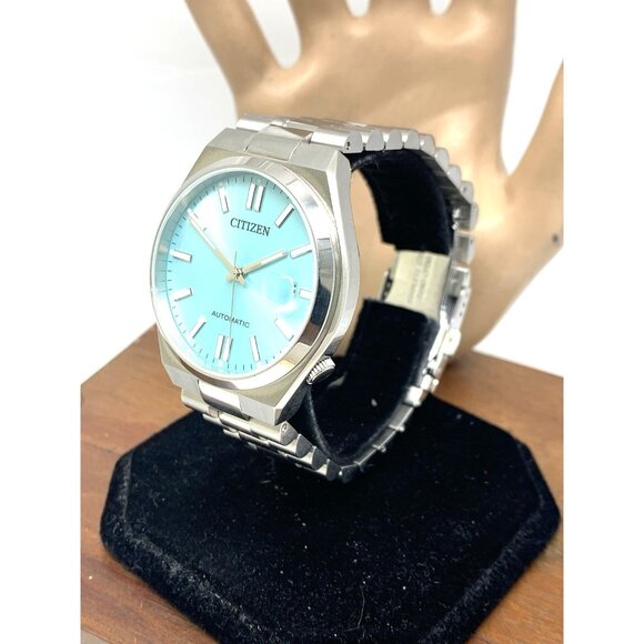 Citizen Men's Watch NJ0151-88M Tsuyosa Automatic Teal Blue Dial Stainless Steel - Picture 2 of 15